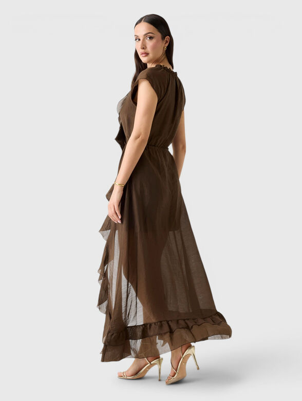 MAELYS  dress with V-neck and ruffles - 2