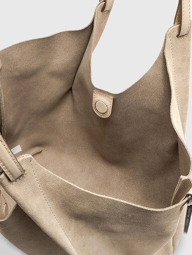 DUA beige suede bag - 5