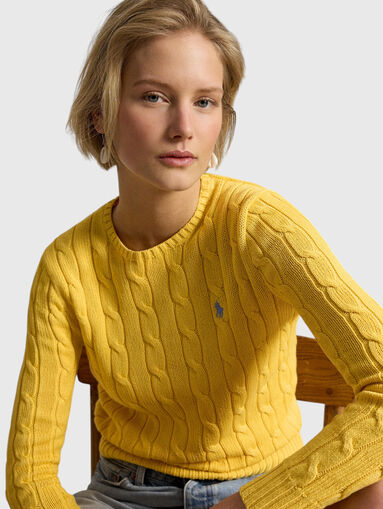 Cotton yellow sweater - 5