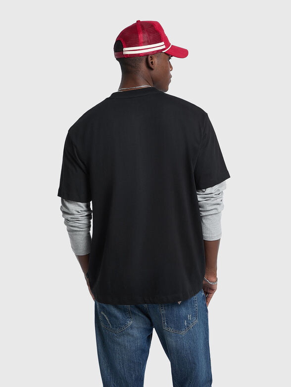 Oversized T-shirt with crew neck - 3