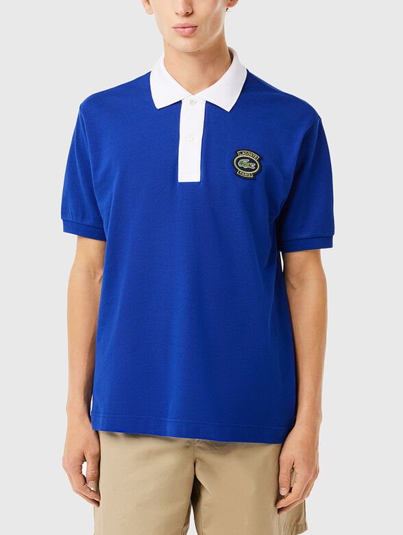 Polo-shirt with contrast collar - 1