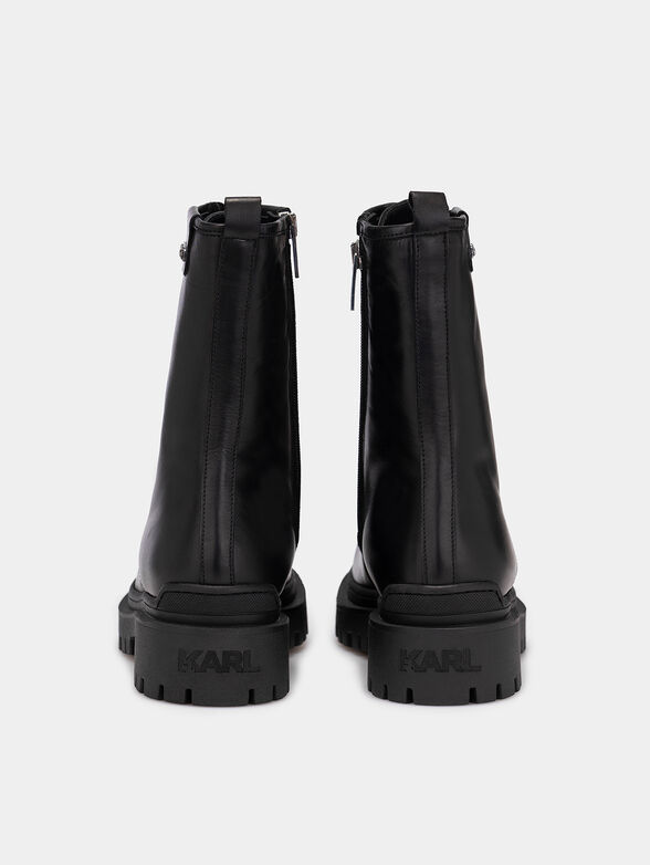 BIKER ankle boots with logo detail - 4