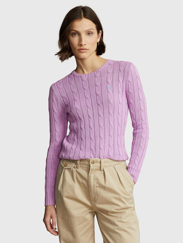 JULIANNA purple cotton sweater - 1