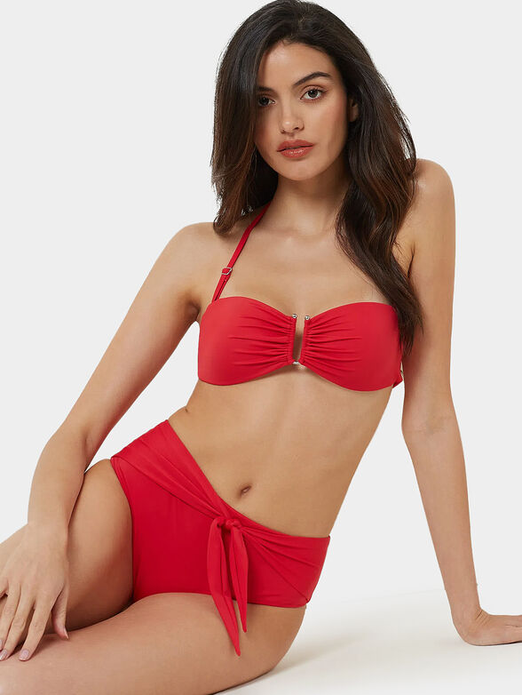 ESSENTIALS bikini bottom with accent bow - 4
