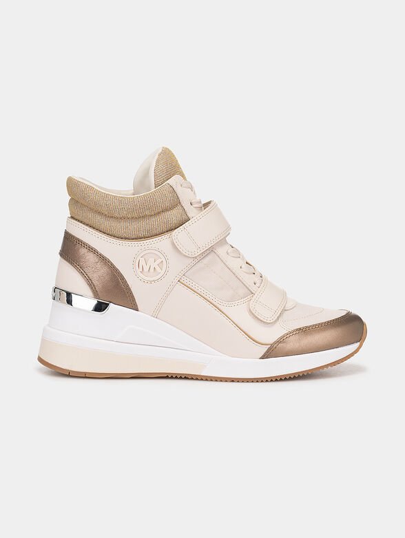 Platform sneakers with glitter effect - 1