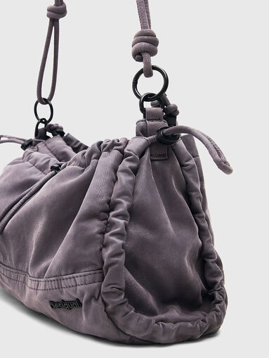 Bleached effect logo bag - 4