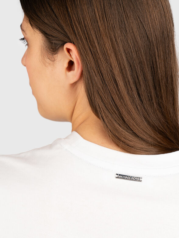 Cotton T-shirt with logo - 6