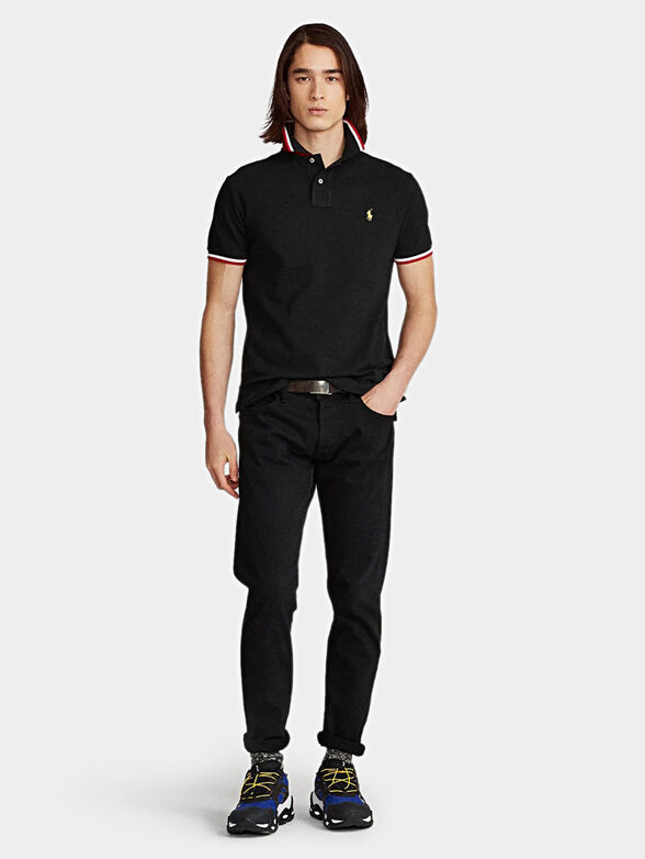 Polo-shirt in black color - 4