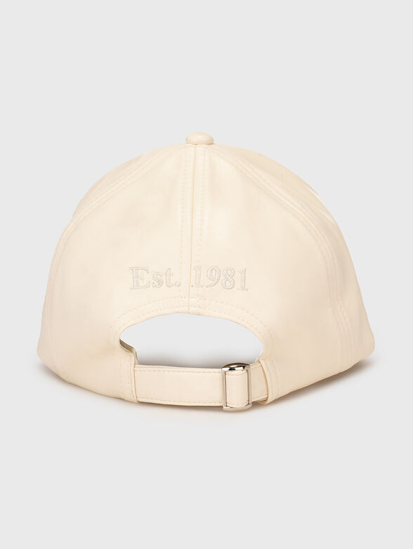 EDITH black faux leather cap  - 2