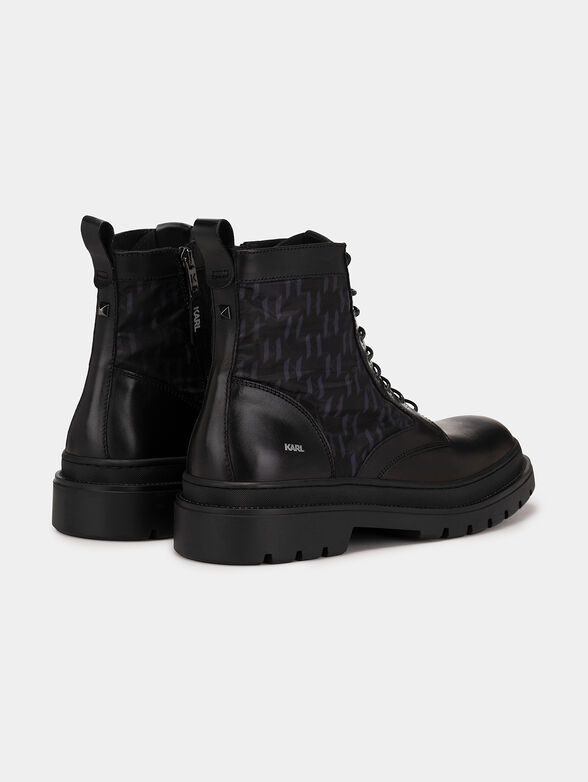 OUTLAND ankle boots with monogram logo print - 3