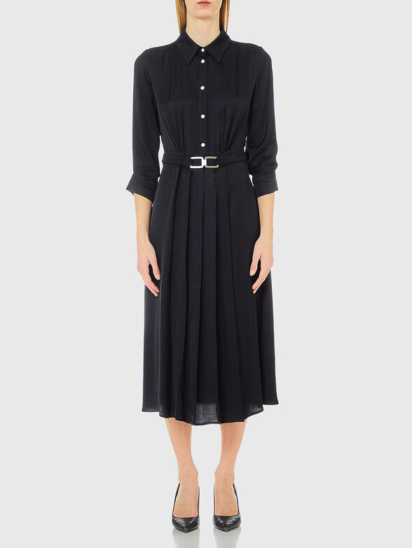 Midi dress with belt  - 1