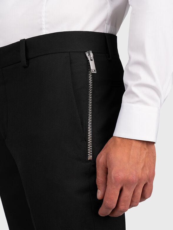 Black pants with zippers - 3