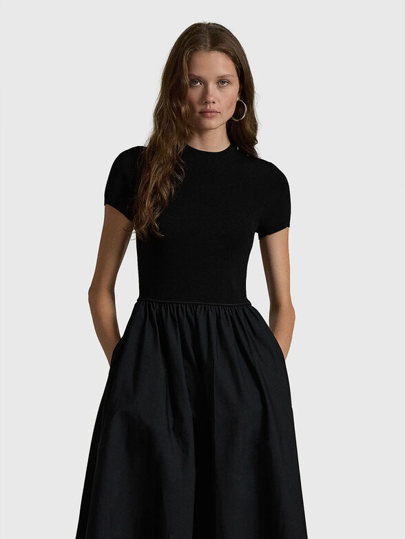 Black midi dress - 4