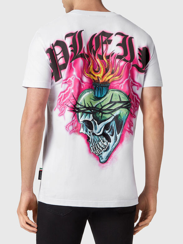 Cotton T-shirt with accent print - 2