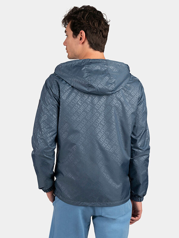 Reversible jacket with logo print - 3