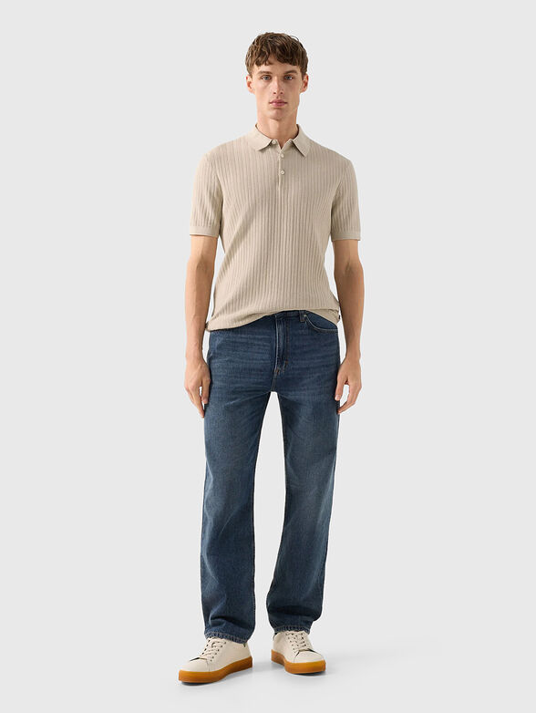 TOBIAS knitted polo shirt with short sleeves - 2