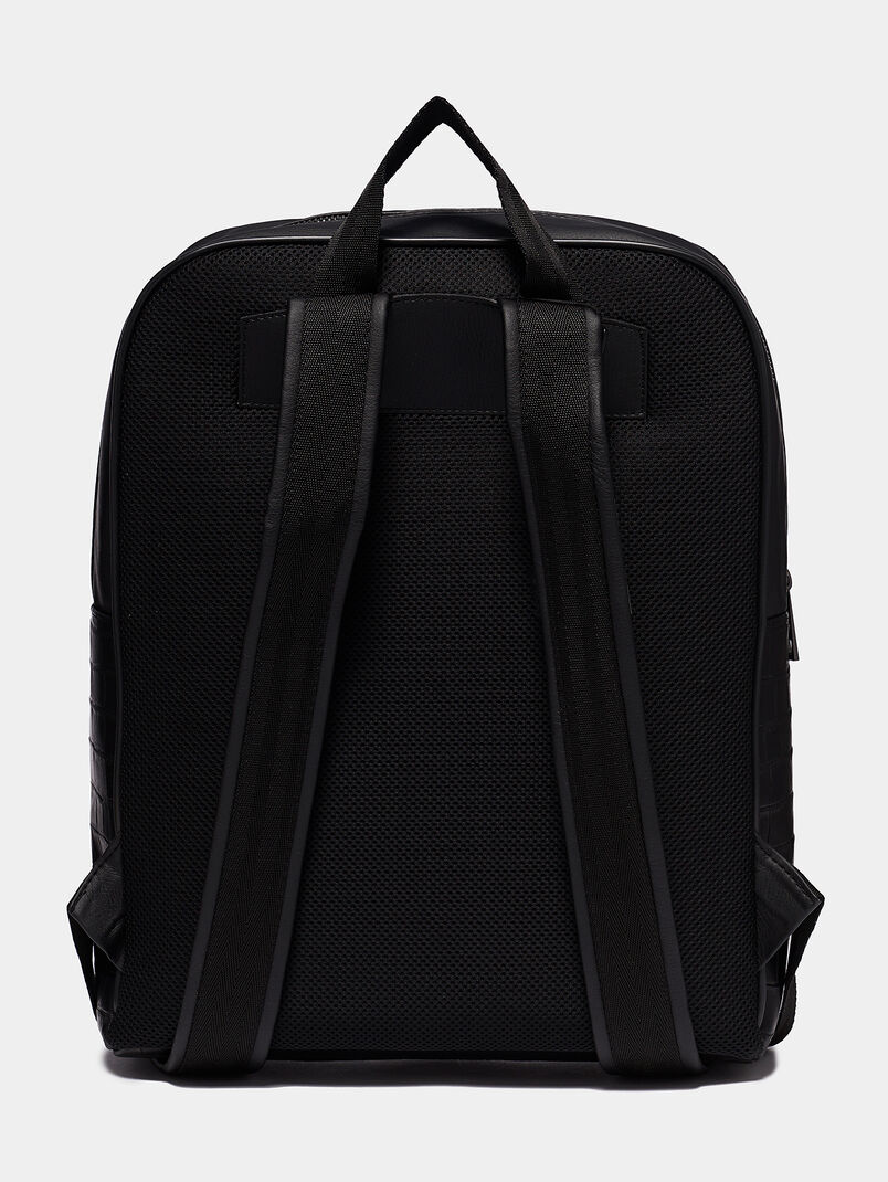 Black backpack with contrasting inserts - 3