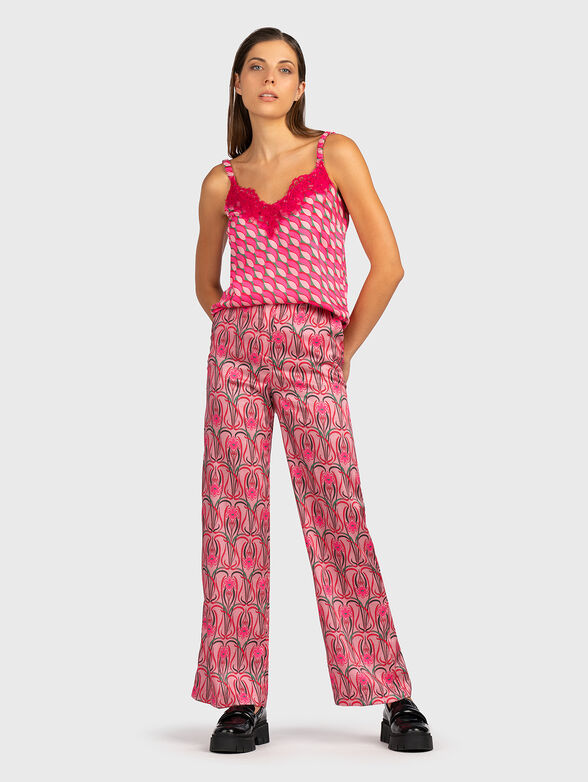 Green top with lace details - 2