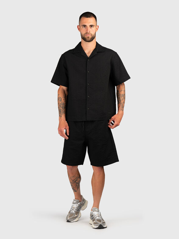 Cotton sports shorts with logo - 4