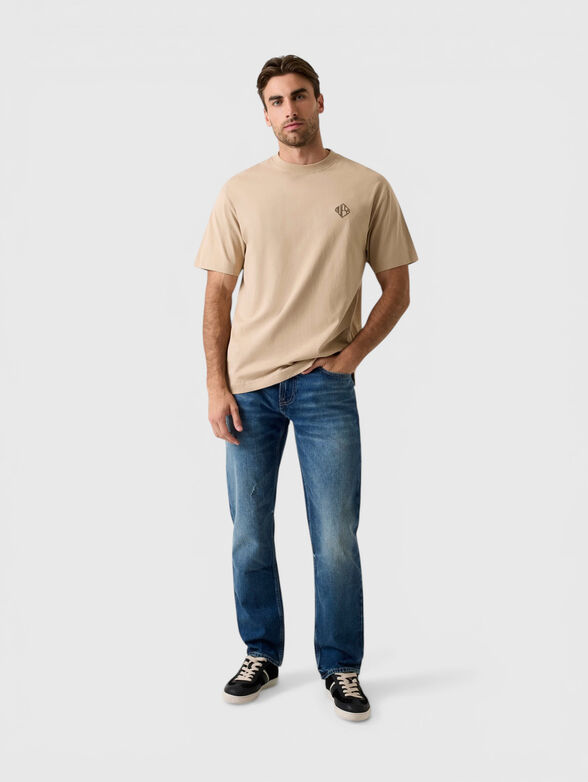 Beige oversized T-shirt - 2