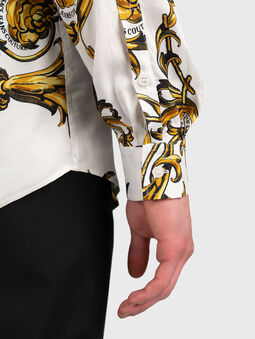 White shirt with baroque print - 5