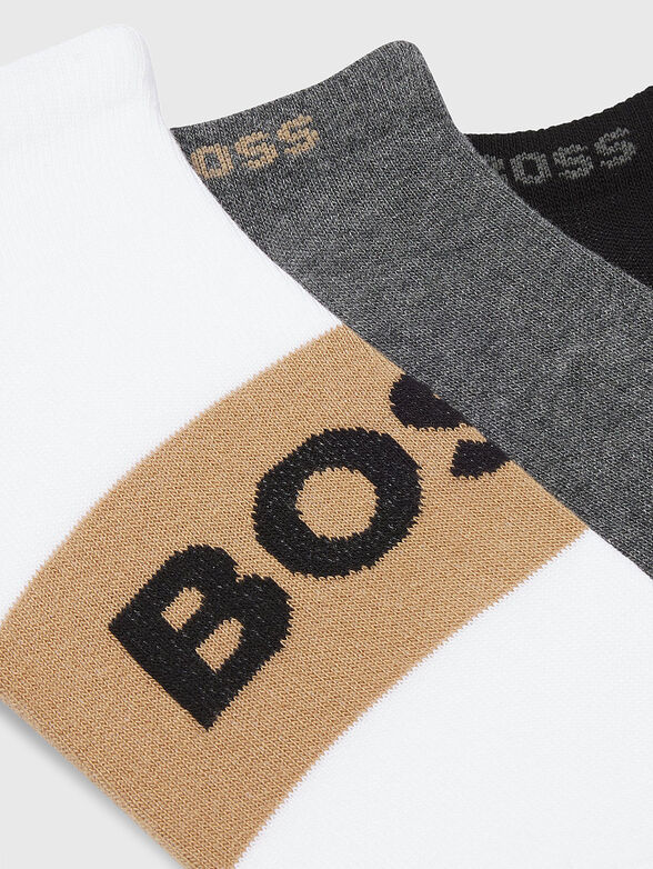 Set of three pairs of cotton socks - 2