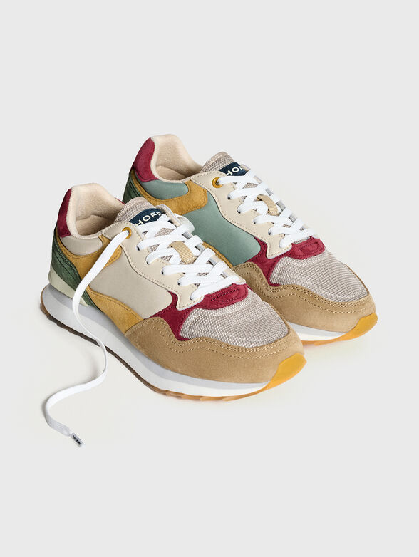 MADRID sports shoes in suede and textile - 2