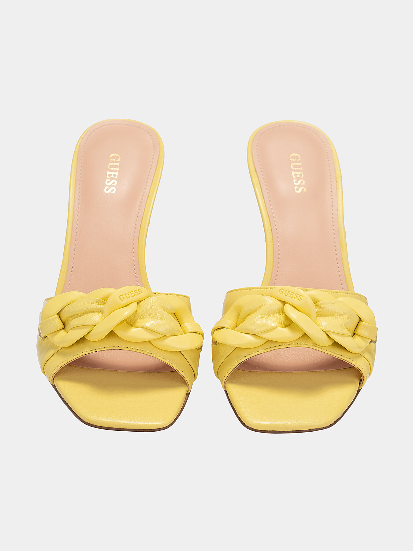 Guess yellow sandals discount