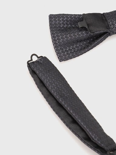 Silk blend bow tie and handkerchief set - 4