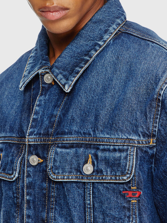 D-BARCY denim jacket with logo embroidery - 4