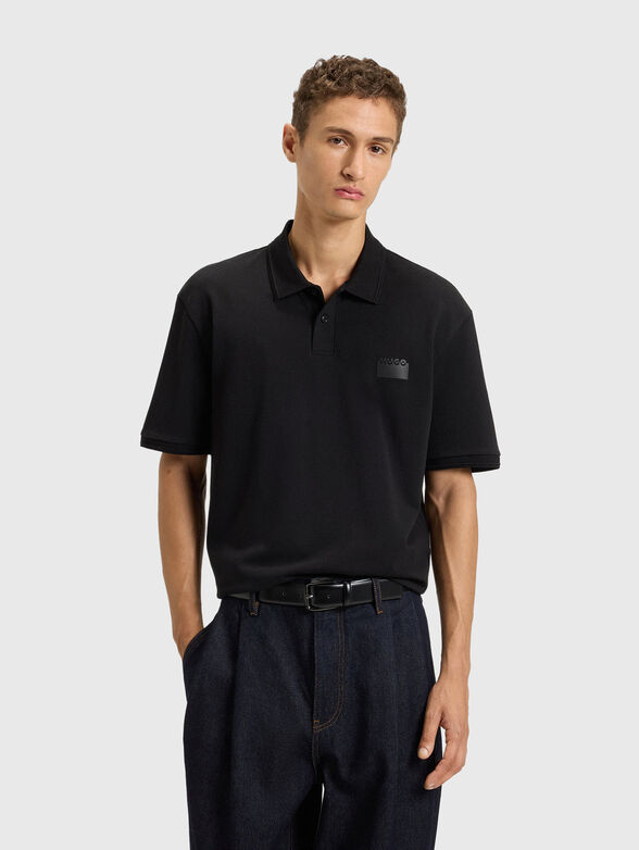 Short sleeve cotton polo shirt - 1