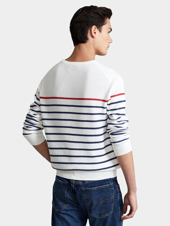 Sweater with accent stripes - 3