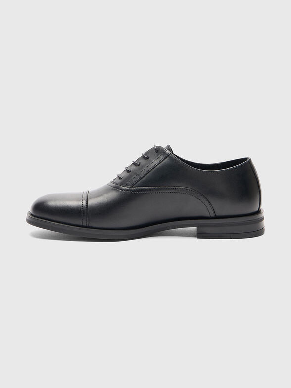 Black leather Oxford shoes - 4