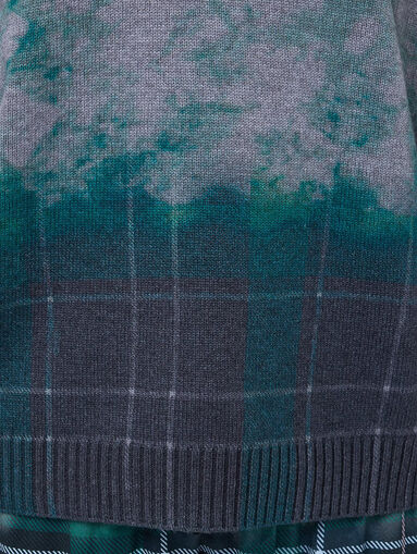 Printed sweater in grey  - 4