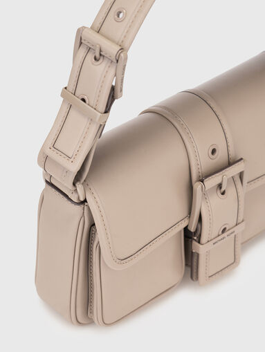 Small leather bag with logo detail - 4