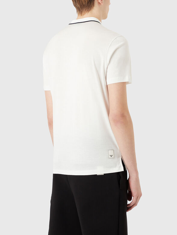 Polo shirt with contrast collar edge  - 3