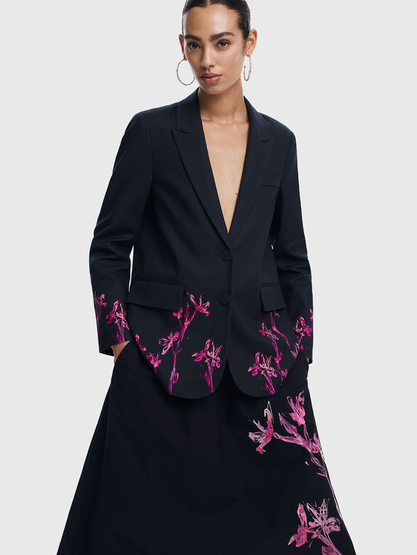 Midi skirt with print - 4