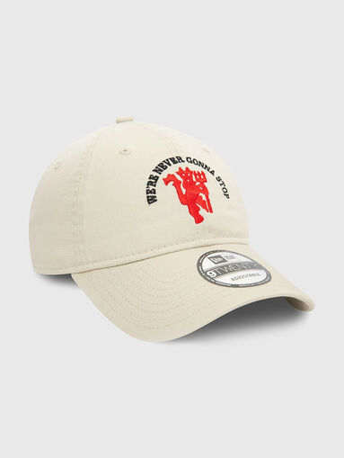Hat with peak in ecru - 4