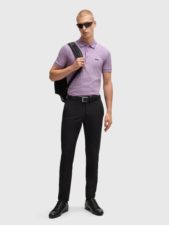 Polo shirt with logo in blue - 2