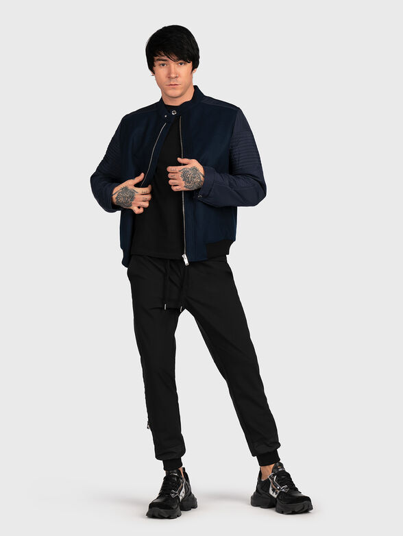 Wool blend bomber jacket - 1