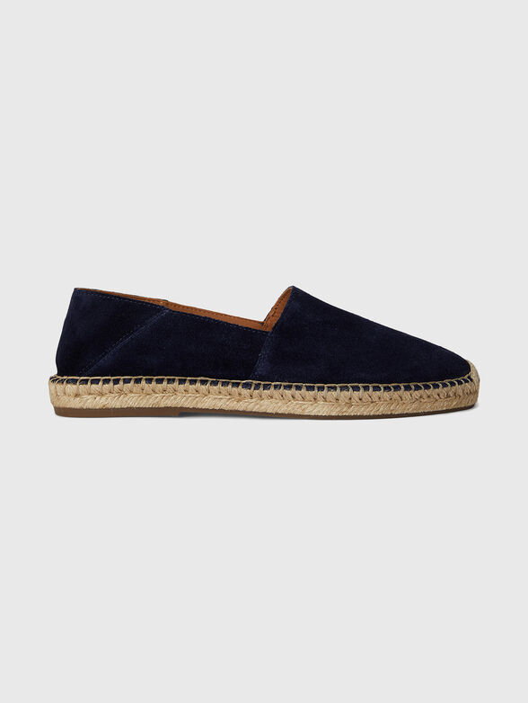 Dark blue suede espadrilles - 1
