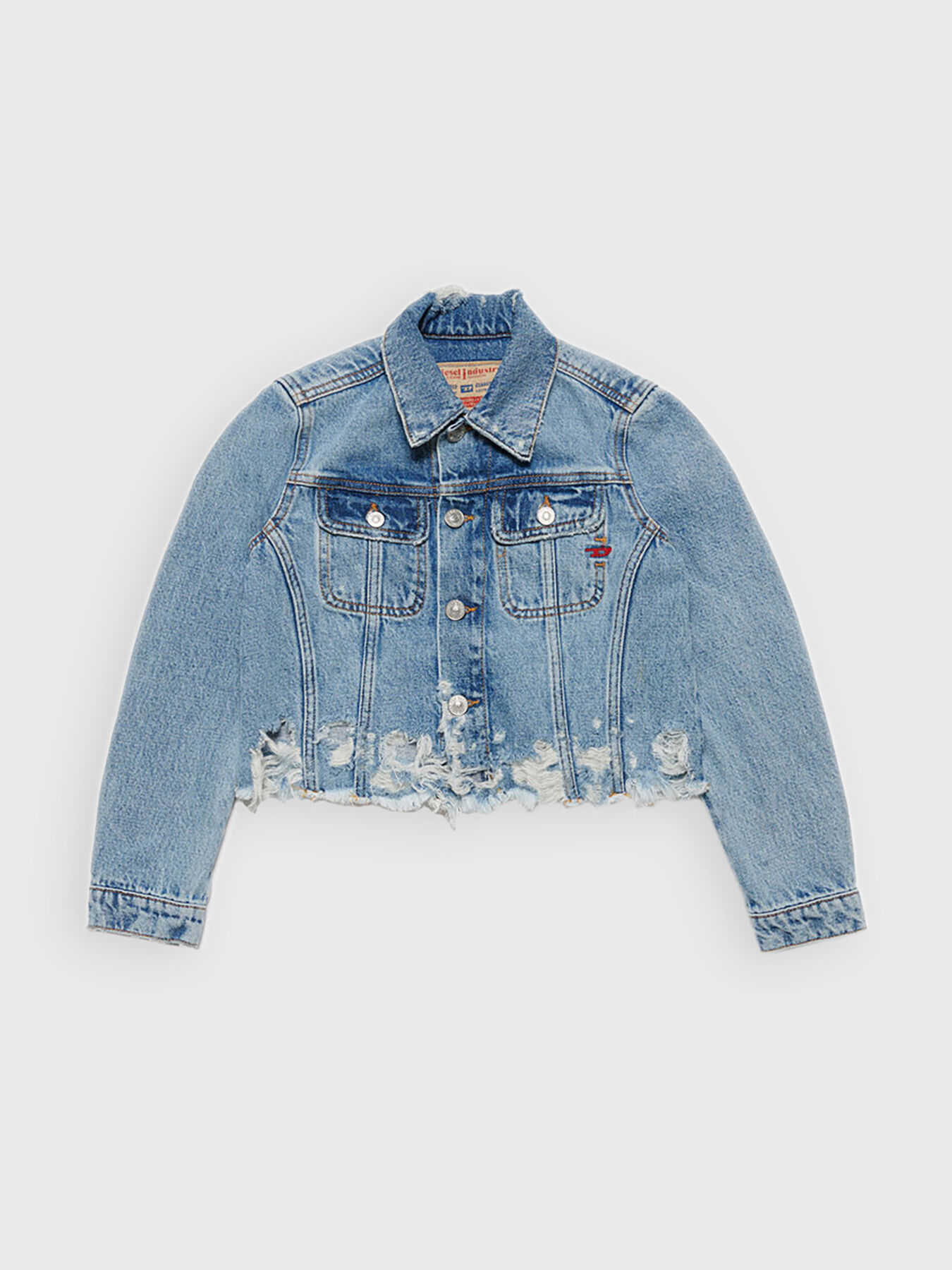 Diesel distressed denim jacket shop