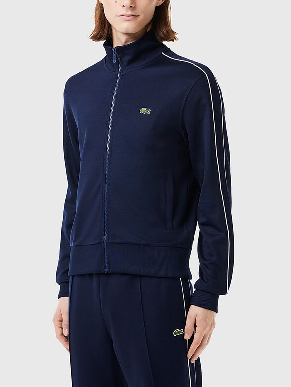 Sweatshirt with logo accent in black - 1