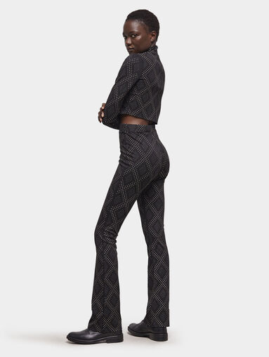 Black pants with rhinestones - 5