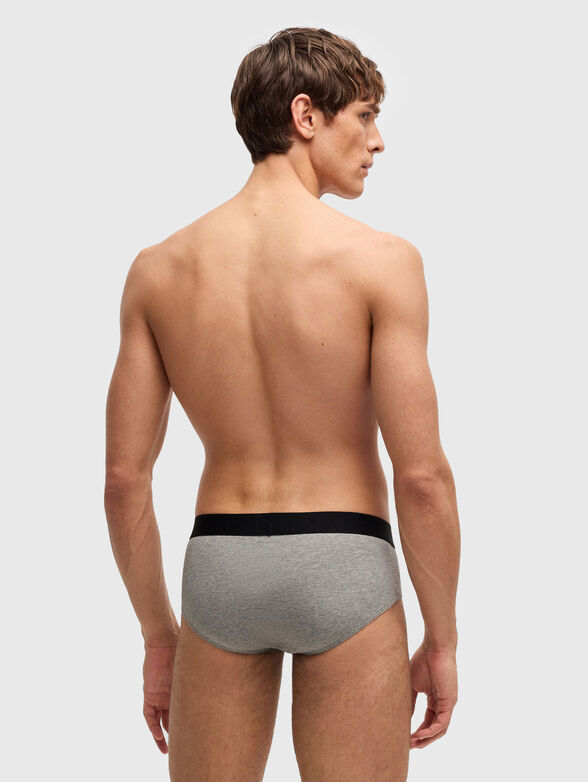 Set of three pairs of briefs with logo - 3