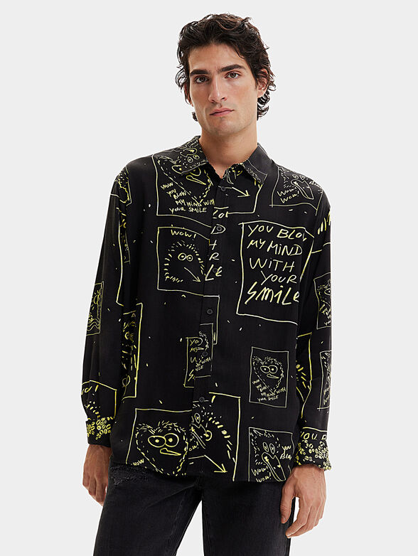 CAMILLO shirt with contrasting elements - 0