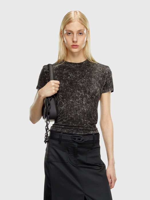 T-MEZZO T-shirt with satin back