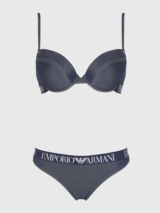 Two piece swimsuit with logo - 1