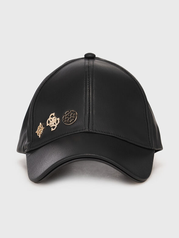 Baseball cap with gold logo accents  - 1