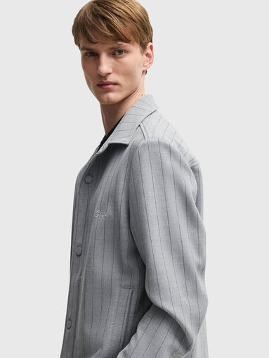 Striped shirt with logo - 4